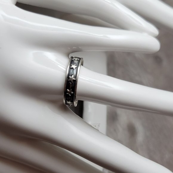 Automic Gold Stars and Diamonds Band | Sustainable Fine Jewelry Stars Ring Band Amazing design Japanned to bring The Stars up to shine